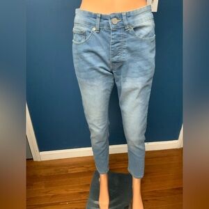 Light Blue Women's Slim Ankle Jeans
